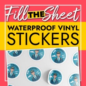 Fill The Sheet Sticker Printing